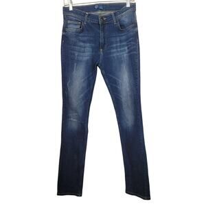 Cortigiani Girls Skinny Distressed Jeans Adjustable Waist Size 15/16